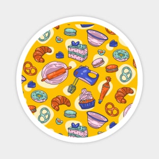 Baking Mania Kitchen Design Magnet